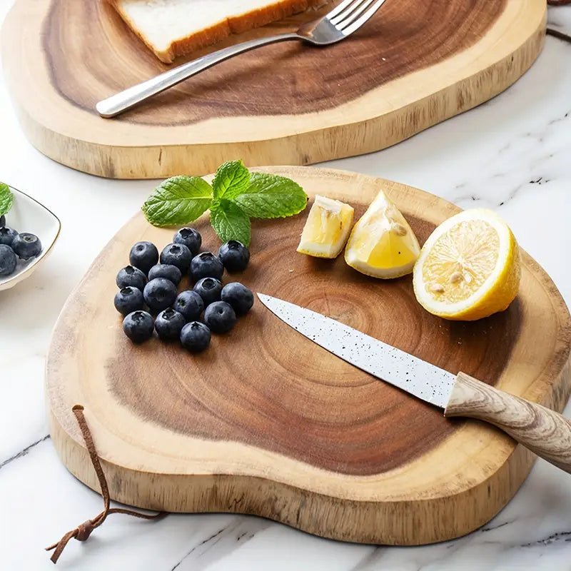 Live Edge Cutting & Serving Board – Handmade Rustic Wood Charcuterie & Cheese Platter - Image 4