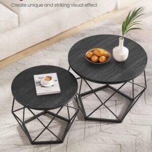 Small Coffee Table Set of 2 – Style, Strength & Smart Design by Metal Decore