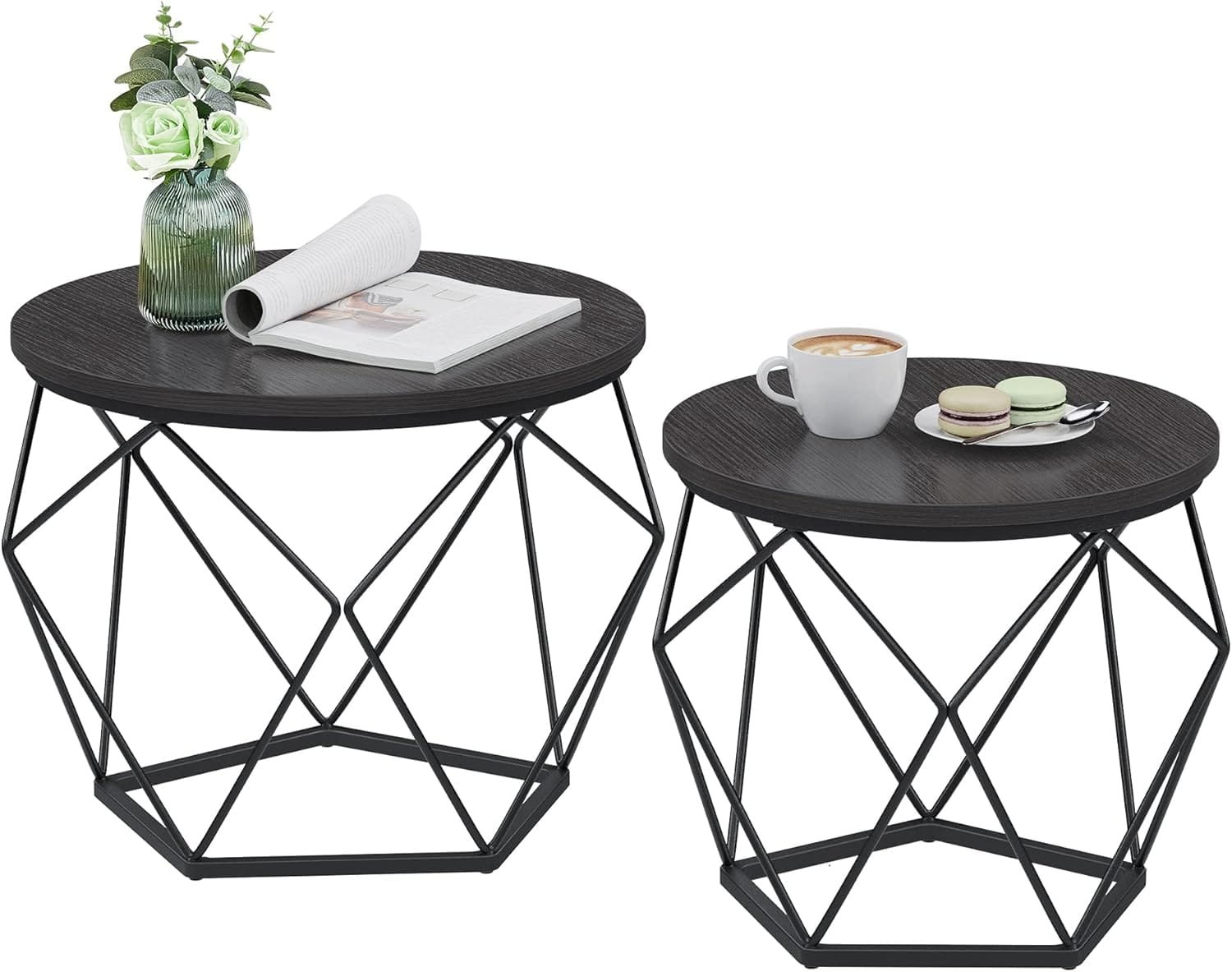 Small Coffee Table Set of 2 – Style, Strength & Smart Design by Metal Decore - Image 4